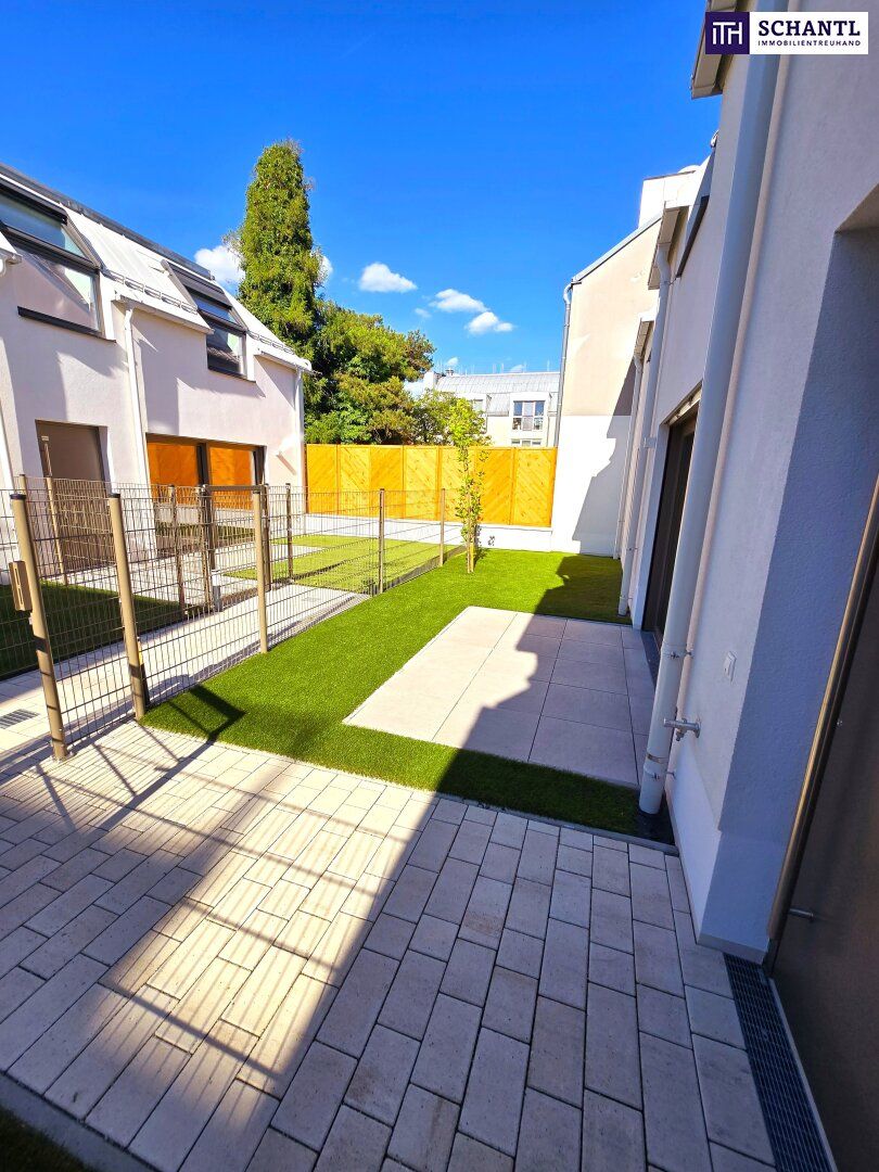 Frühlingsaktion! Ihr neues Familienparadies! WOW - Cooles Townhouse mit Garten! 4 Zimmer + Ideale Raumaufteilung + Erdwärme + Absolute Ruhelage + Tiefgarage! Nachhaltig und zukunftssicher investiert!