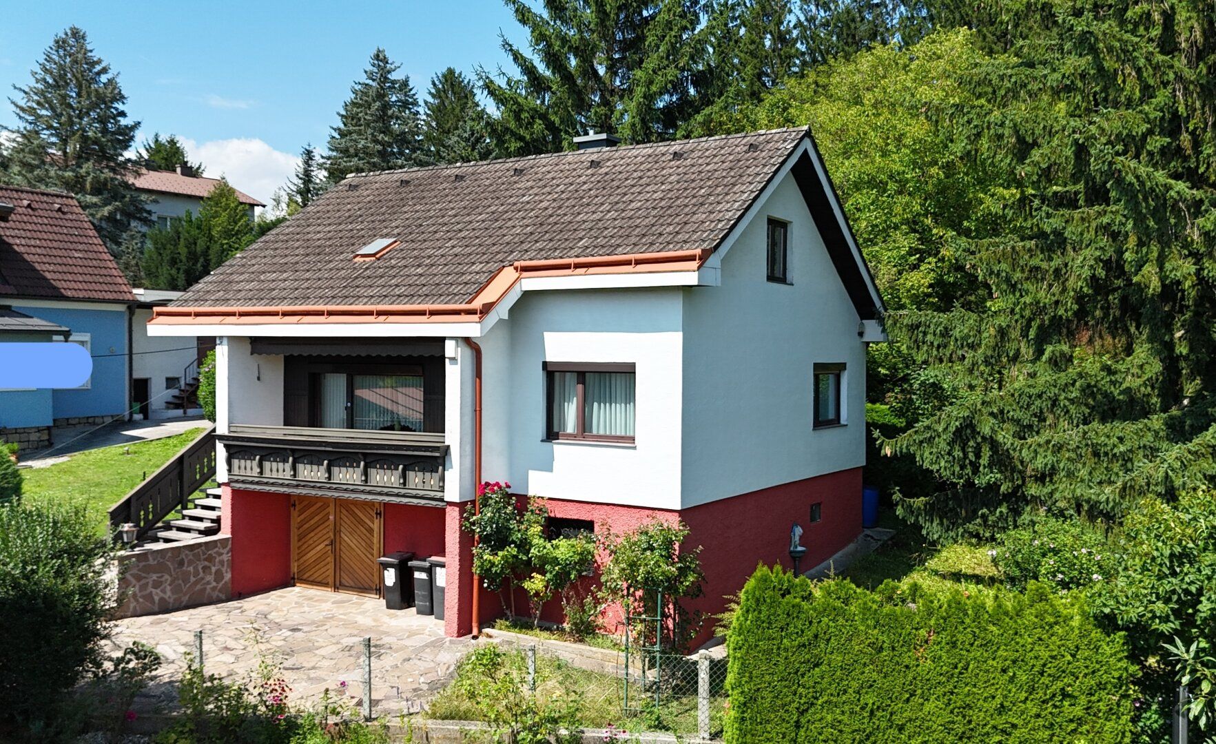 Einfamilienhaus mit Fernblick ins Grüne | Garage & Carport-Stellplatz | Südwest-Terrasse mit Sonnenschutz | Absolute Ruhelage I Voll unterkellert