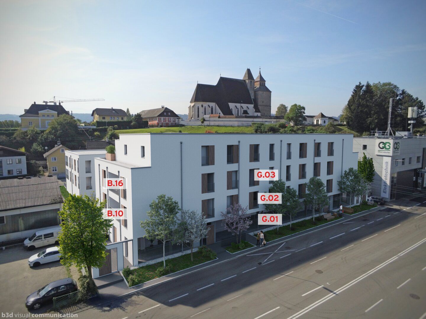 Top frequentiertes Geschäftslokal im EG - Neubauprojekt SCHÖN | DORF | BLICK - Ansicht 3