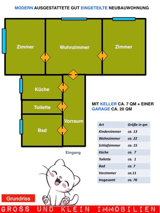 super moderner Grundriss - Keller + Garagenplatz - angenehme Lage ...