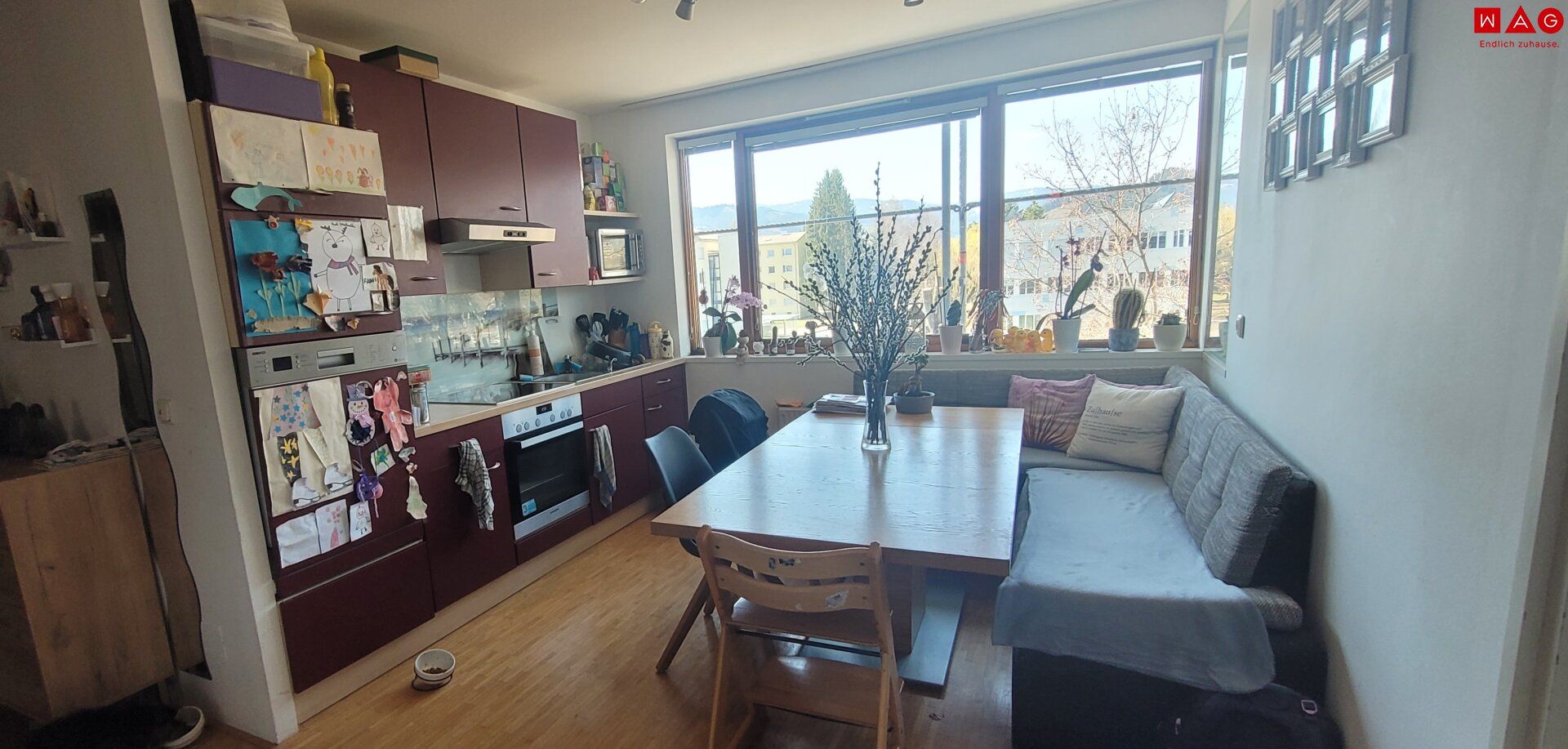 Modernes Wohnen im Holzhaus! Möblierte 3 Raumwohnung mit Balkon & Carport am grünen Ortsrand! - Visning 4