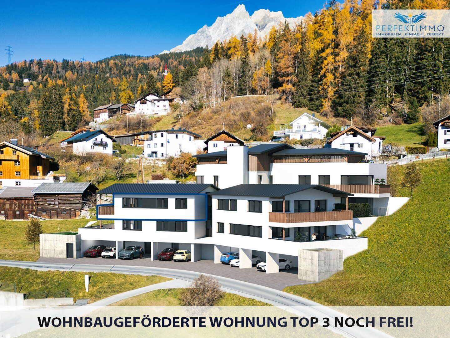 Neubau: Wohnen mit Rifflerblick - Terrassenwohnung Top 3 - wohnbaugefördert!