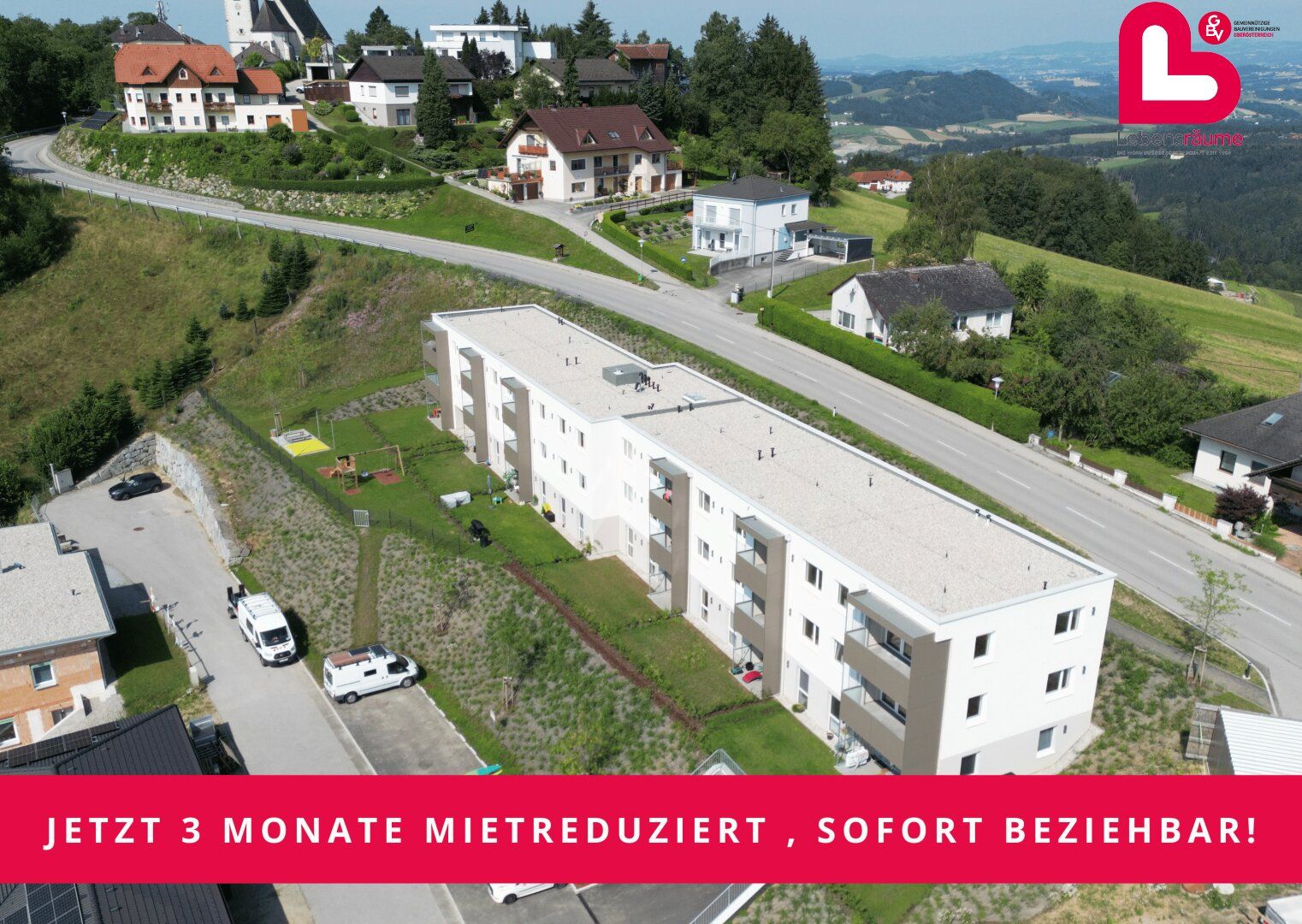ALLERHEILIGEN im Mühlkreis - 3-Zimmer-Wohnung - Erstbezug/3 Monate mietreduziert + 300 € Einrichtungsgutschein! *Top 15 - 2.OG*