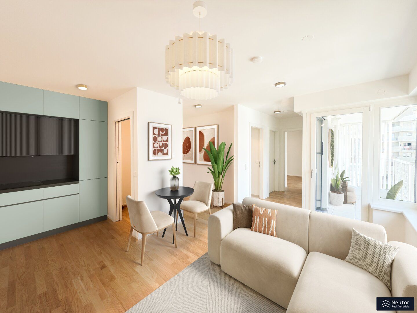 THE VILLAGE | READY TO MOVE IN - AB DEM 01.09.2025 - VOLL MÖBLIERTE 2 ZIMMER-WOHNUNG MIT BALKON - ERSTBEZUG - LICHTDURCHFLUTET - IM HERZEN DES 3. WIENER GEMEINDEBEZIRKS