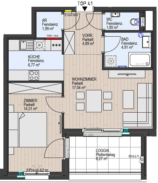 Wohnung – Wien, Mühlschüttel, Donaufeld - Ansicht 3