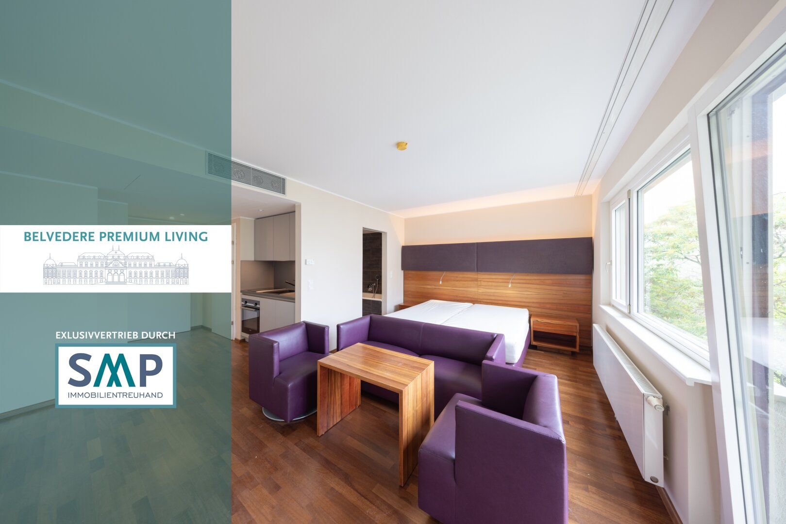 Belvedere Premium Living: 1-Zi. Whg. & Balkon