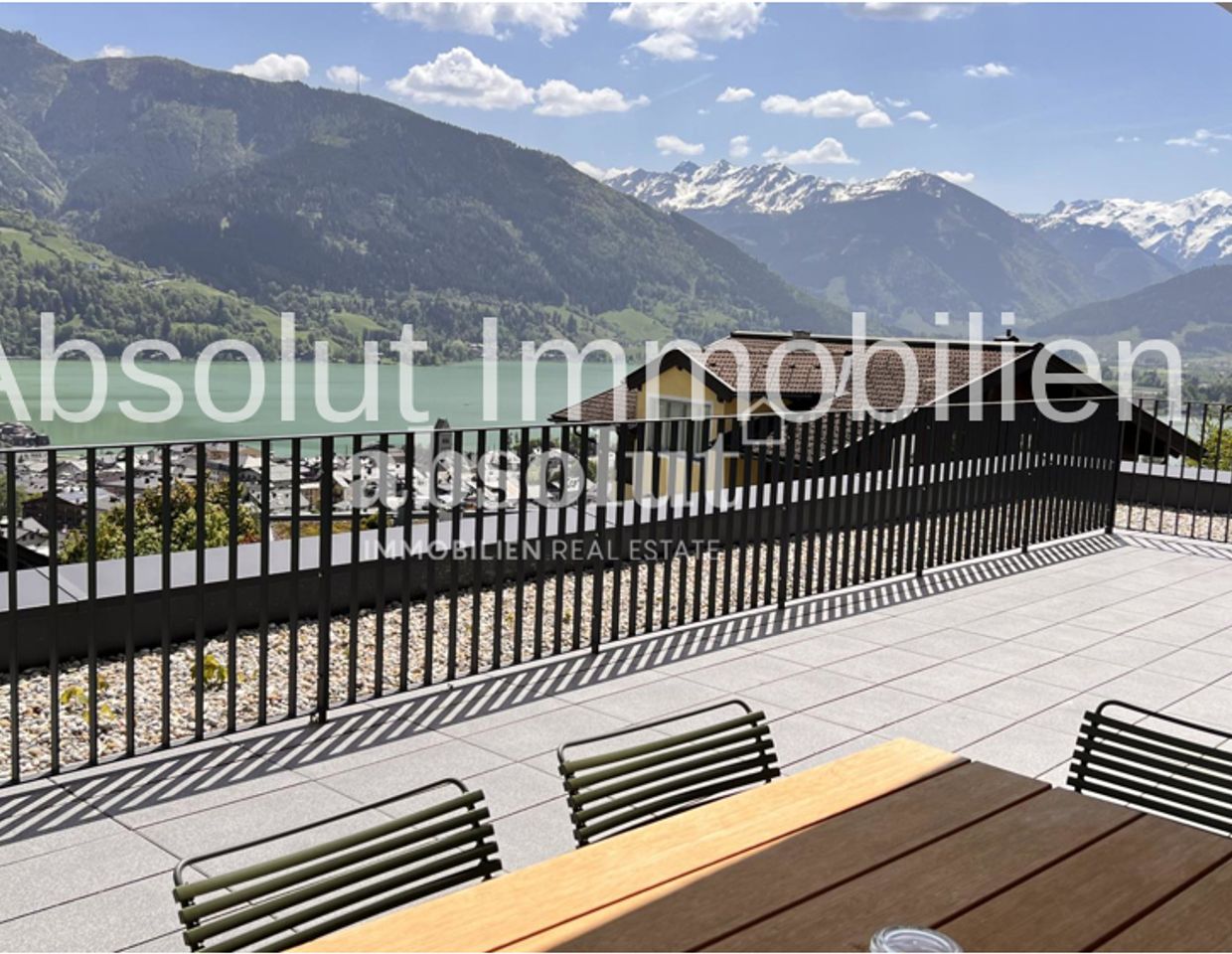 Luxus Wohnung mit 2 SZ und großer Terrasse und 100% Seeblick in Zell am See! Touristische Vermietung