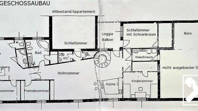 Skizze DACHGESCHOSS Wohnung
