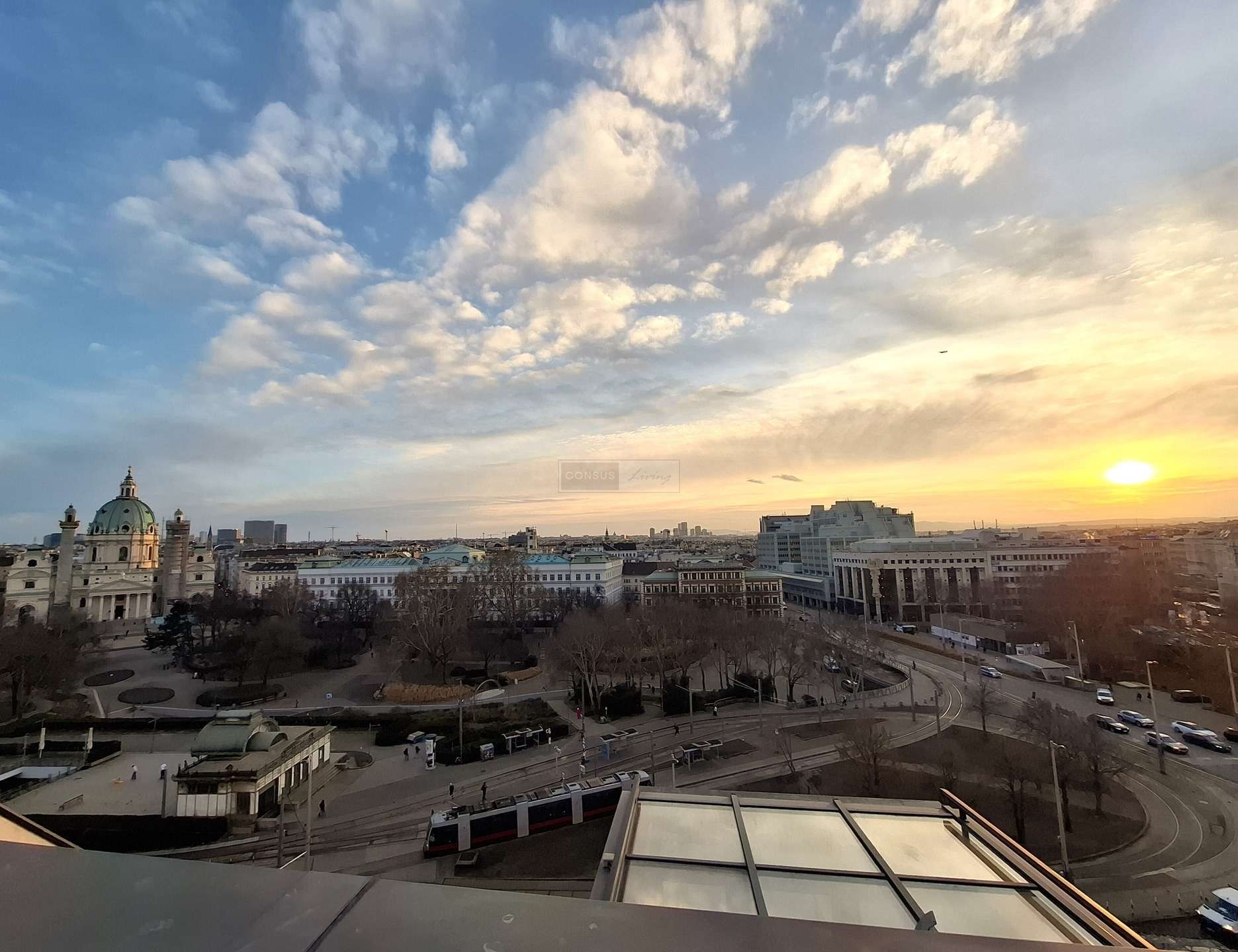 Exklusive Dachterrassen-Maisonette mit 360°-Panoramablick auf Stephansdom & Karlskirche