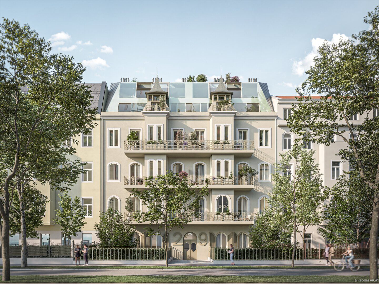 MAISON 29 - Garten-Maisonette mit gigantischer Wohnküche (ca. 46 qm) und Raumhöhen über 3,30 m! - Ansicht 3