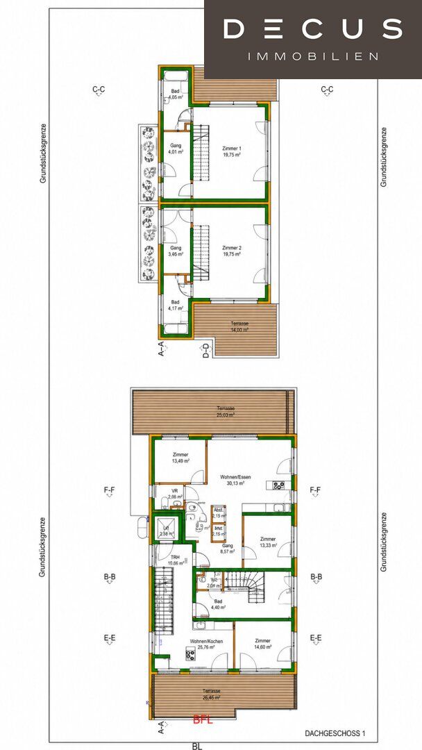 Wohnbauprojekt in Wien-Donaustadt - neun Wohnungen, zwei Doppelhaushälften und Tiefgarage - Ansicht 4