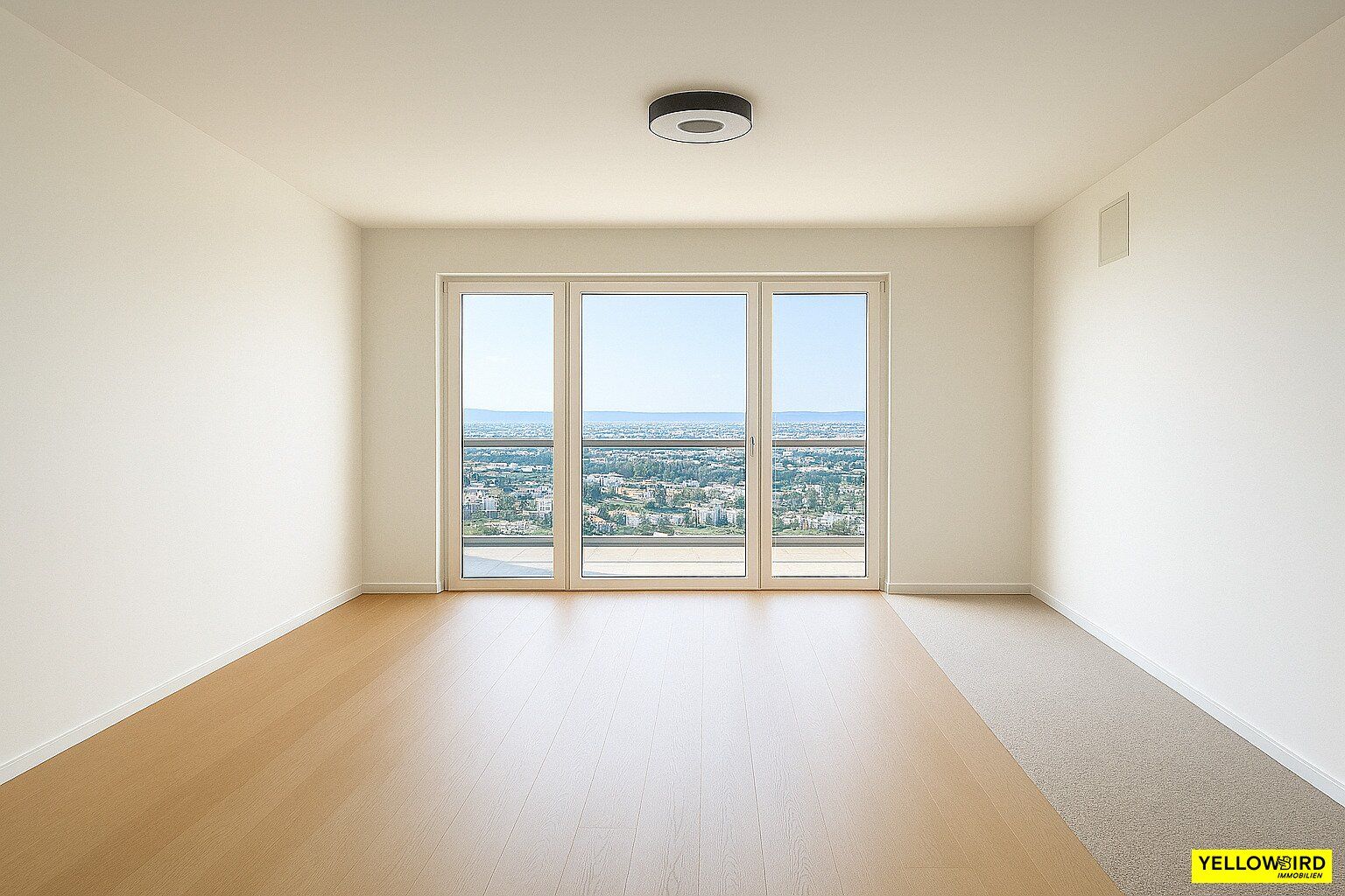Helio Tower I Blick über Wien I 31. Stock I Loggia und Balkon mit Südost-Ausrichtung