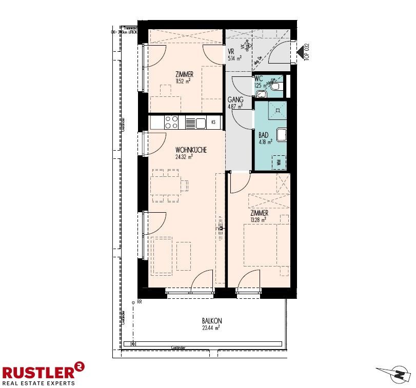 Helle 3-Zimmerwohnung mit großzügigem Balkon und toller Raumaufteilung!