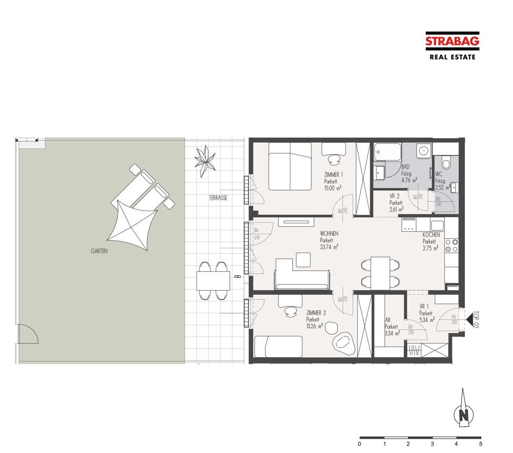 Wohnung – Wien, Neu-Erlaa, Katastralgemeinde Erlaa - Ansicht 2