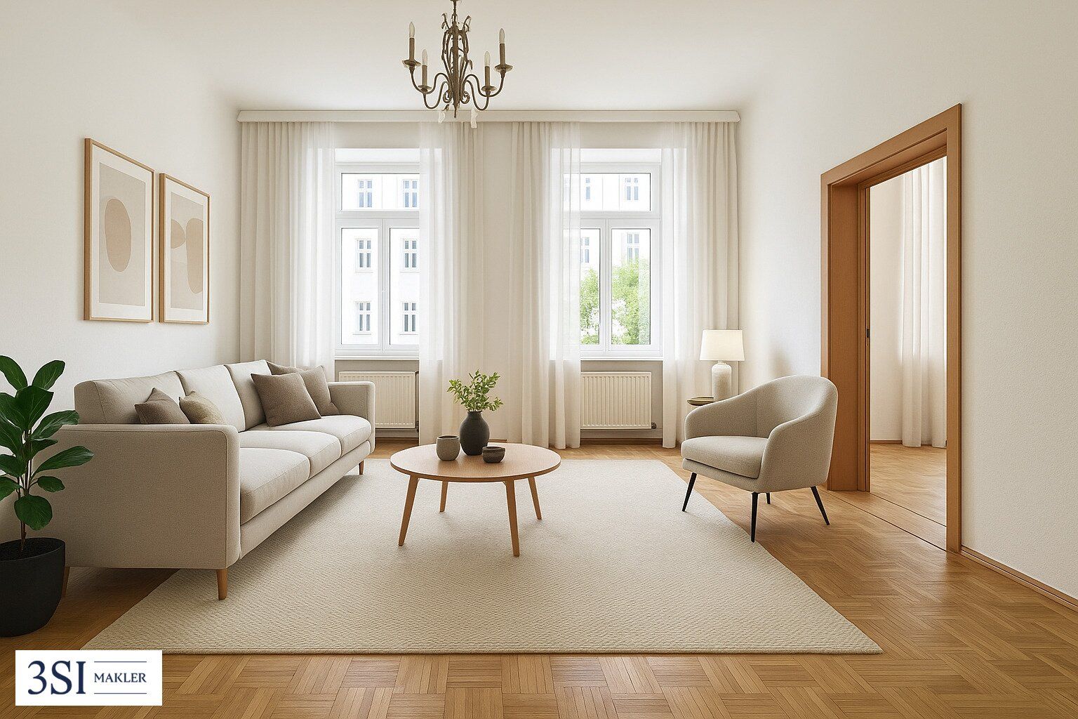 Ideal geschnittene 3-Zimmer-Altbauwohnung in guter Lage