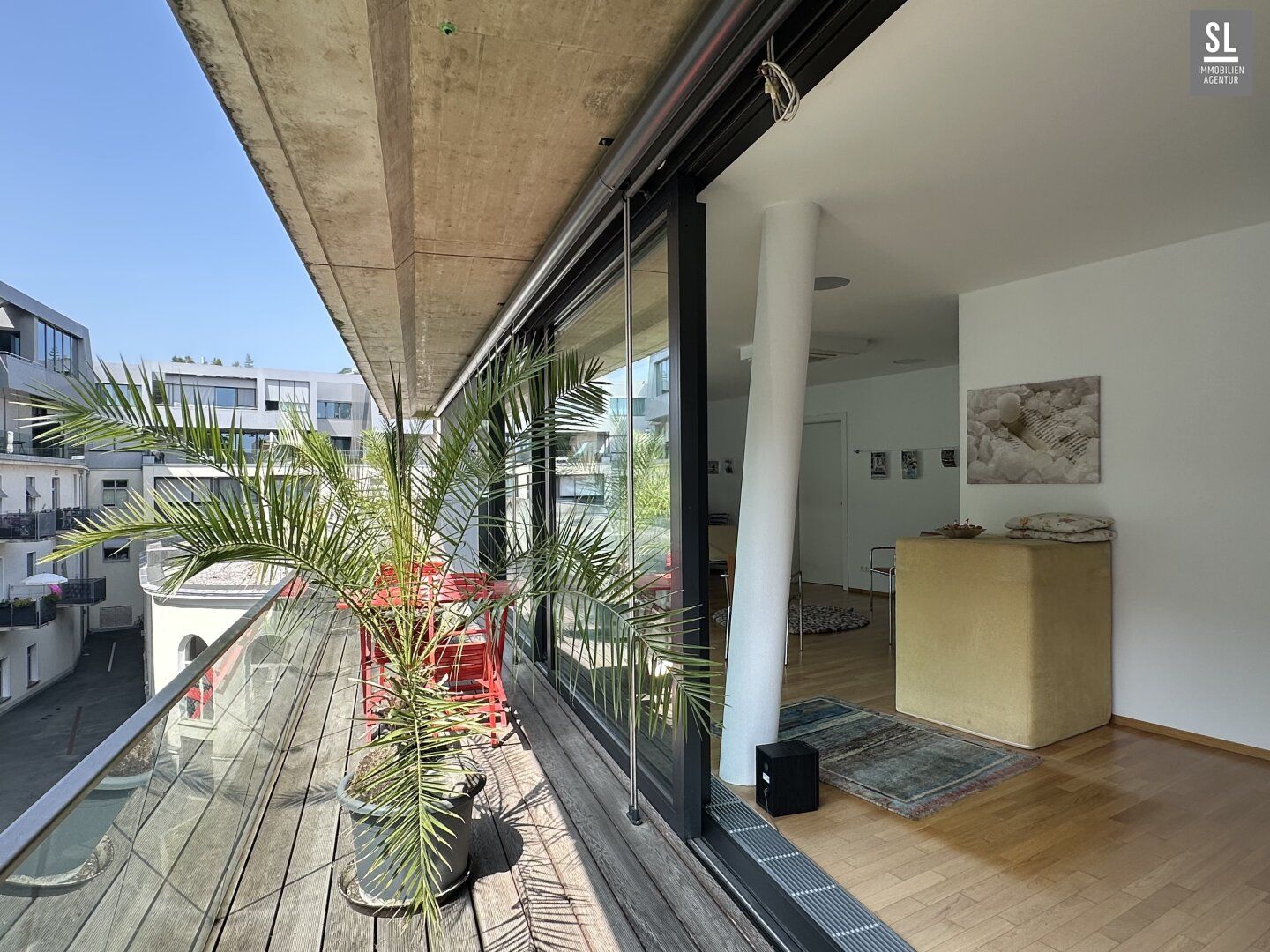 128m² ruhige - lässige Praxis- oder Büro-Einheit mit 33m² großem Süd-Westbalkon Nähe Kunsthaus, 2 TG Plätze optional - Ansicht 2
