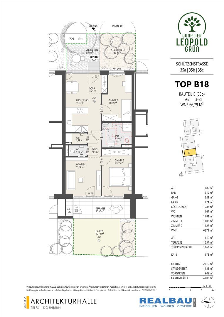 3-Zimmer-Gartenwohnung, Top B18, Innsbruck - Näkymä 2