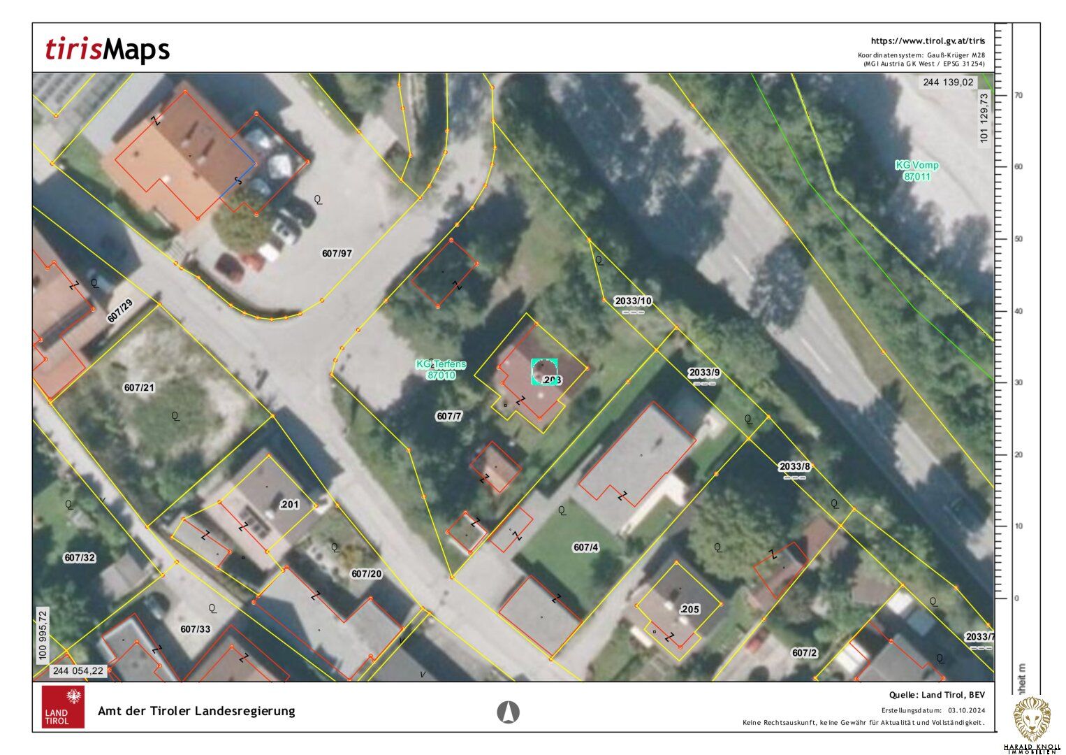 Traumhaftes Baugrundstück mit Altbestand in Tirol: 1291m² in Vomperbach - Ansicht 4