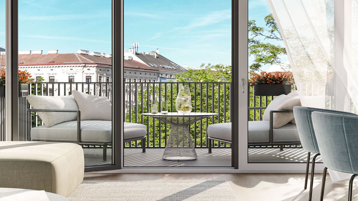 Preis sichern: Großzügig Leben mit 2 Outdoor Oasen: U6 Burggasse - WOHNEN AM PARK - Urban & Grün