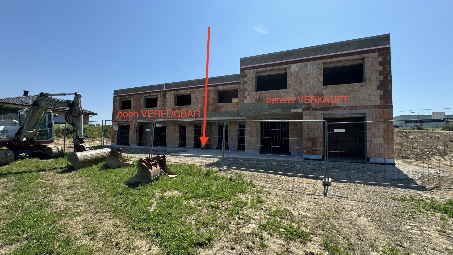 NEUBAUPROJEKT - DOPPELHAUSHÄLFTE IN OBERBAIRING BELAGSFERTIG - ROHBAU BEREITS FERTIG GESTELLT