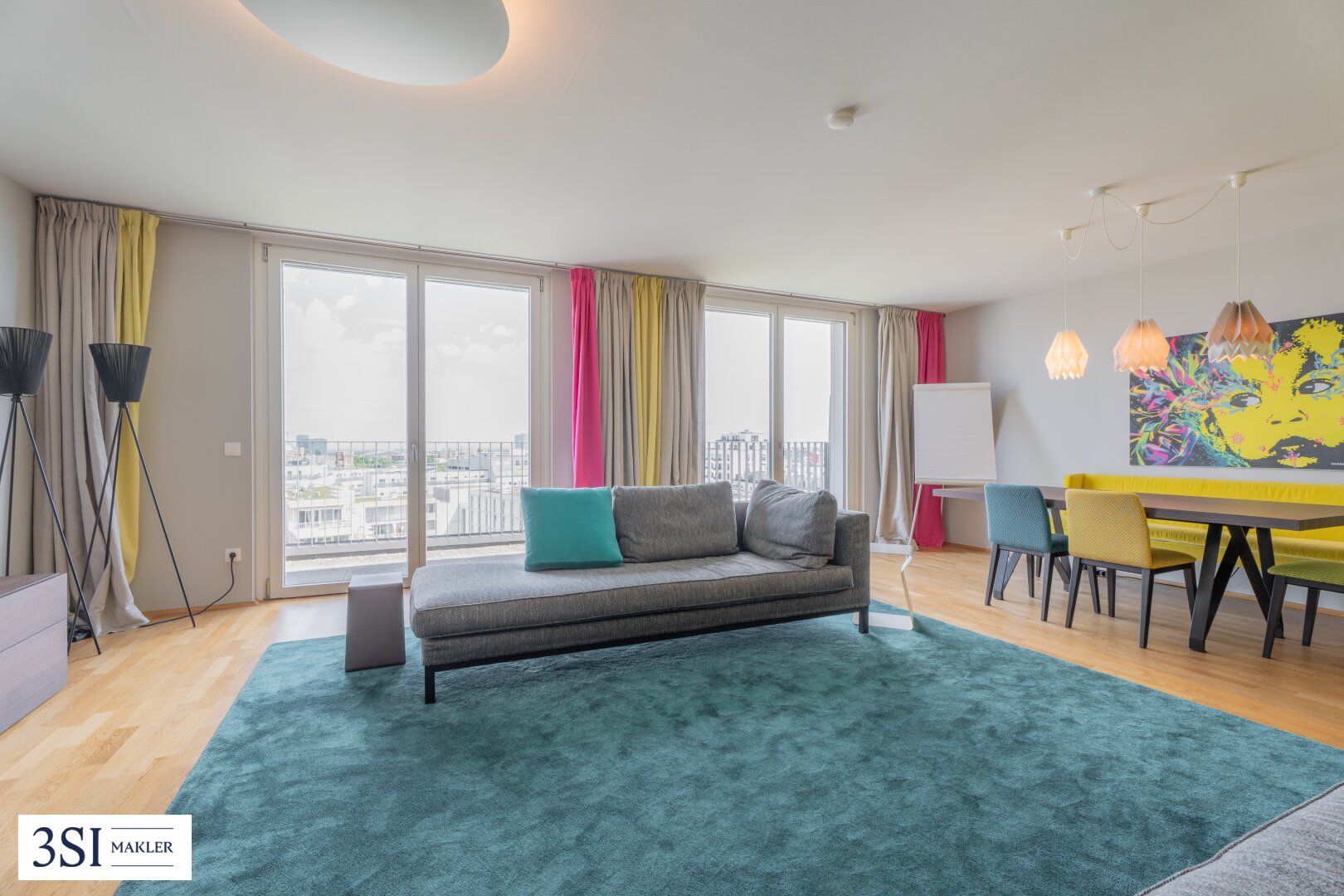 Lichtdurchflutete 3-Zimmer-Wohnung mit Weitblick ins Grüne - Komfort auf höchstem Niveau
