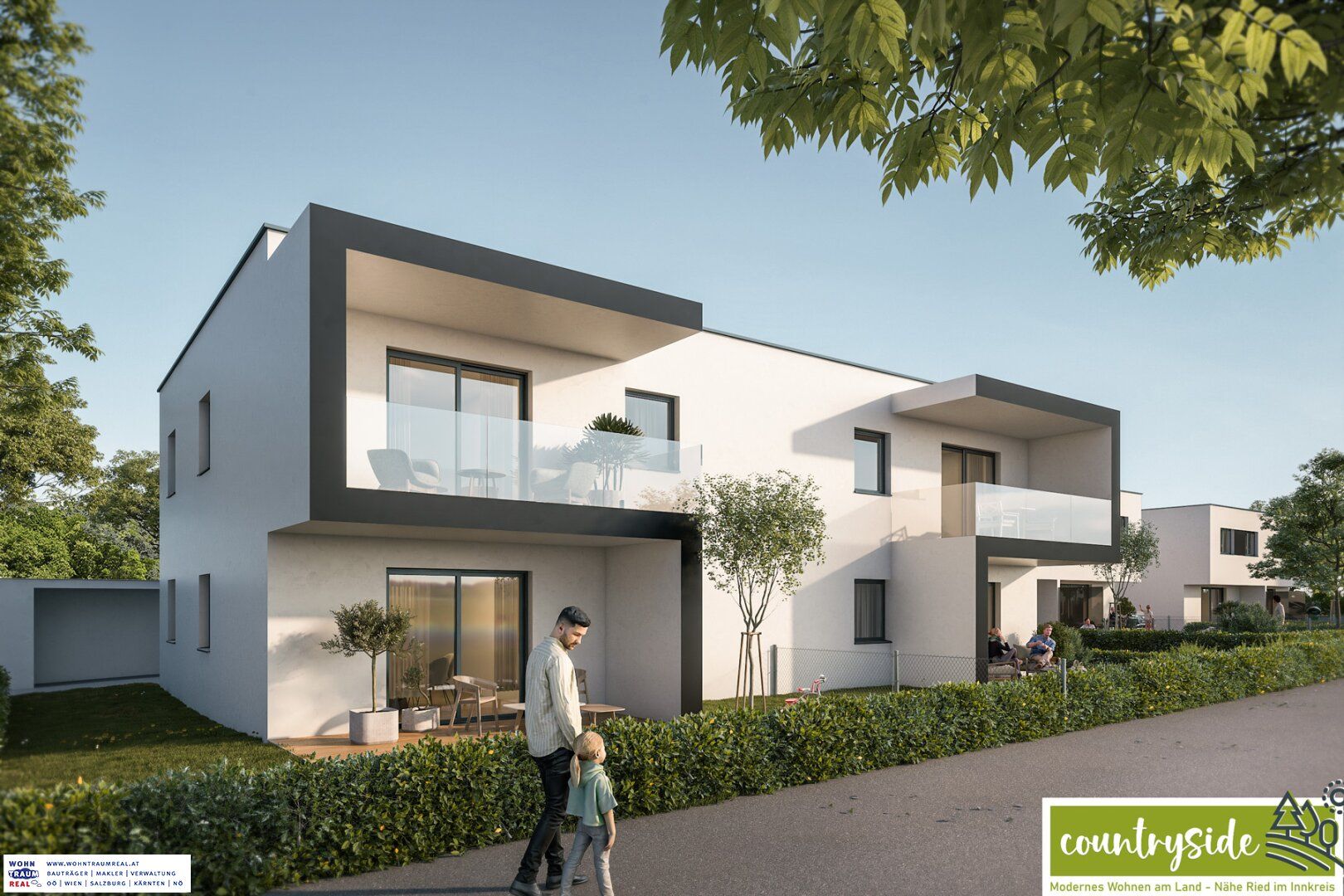 Pram bei Ried/I--Traumhafte Erstbezugswohnung in Rödt: 3 Zimmer, Balkon, Garage -NUR NOCH EINE FREI !!!!!!