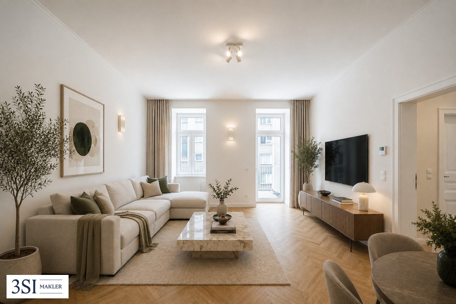 Appartament ta' 2 kamra, 59 m²
