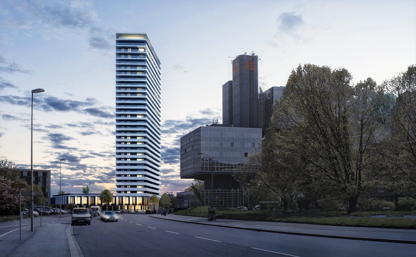 TOP 2 ZIMMER WOHNUNG inkl. TG-STELLPLATZ im BRUCKNER TOWER
