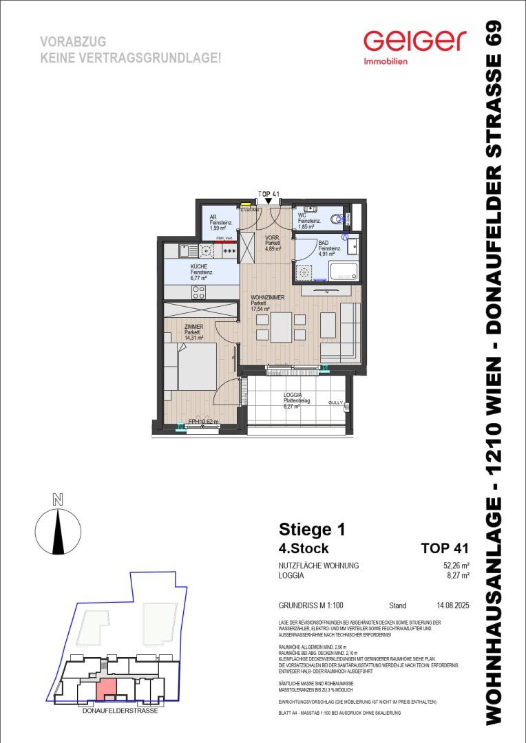 Wohnung – Wien, Mühlschüttel, Donaufeld - Ansicht 2