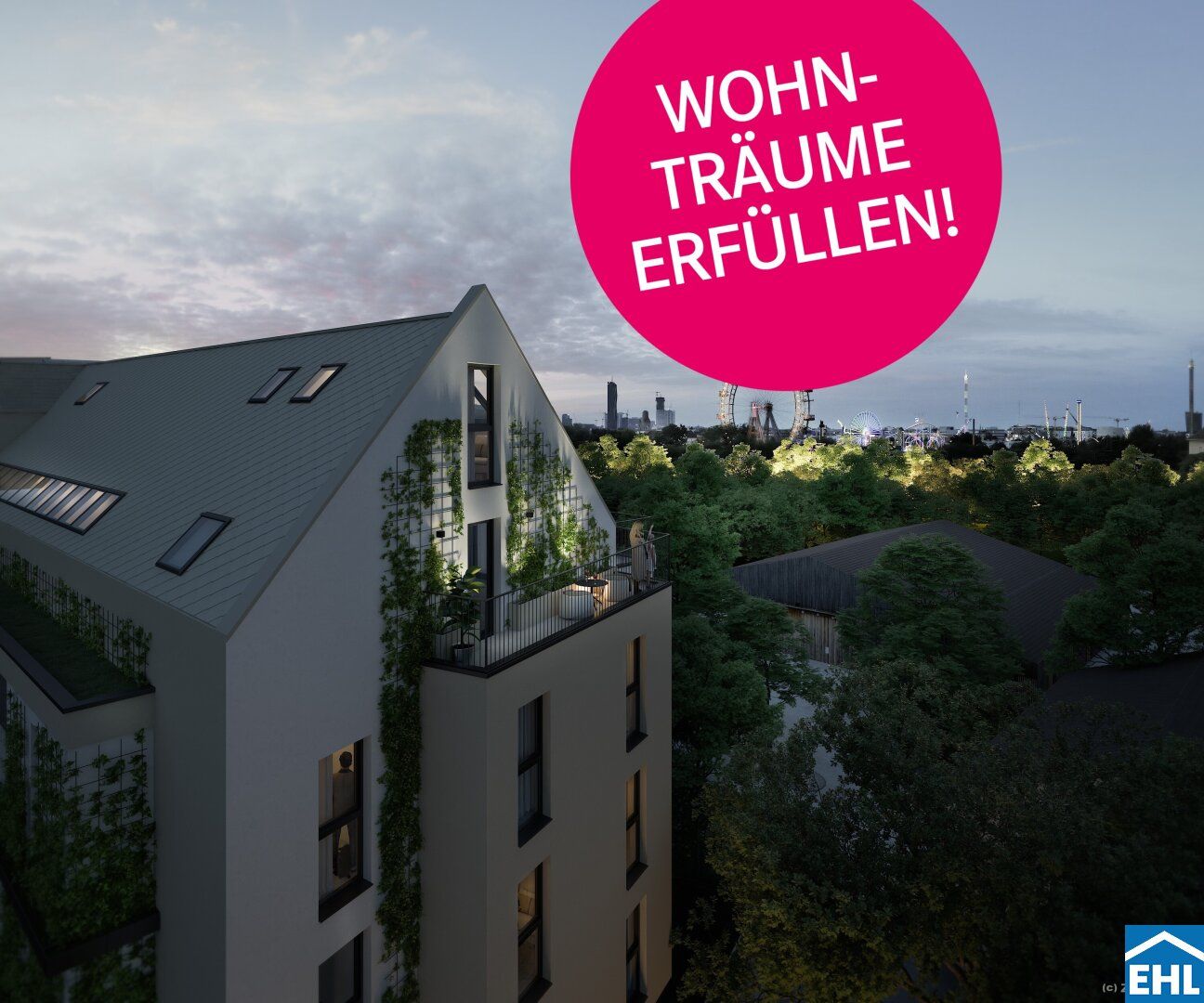 Einzigartiger Ausblick auf den Prater - Leben im 