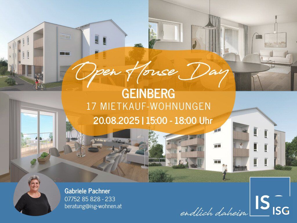 NEUBAU! 3-Zimmer-Mietkauf-Wohnung Top 7 in Geinberg (Eigenmittel erforderlich)