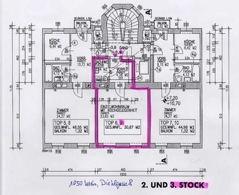 Wohnung in heller, ruhiger, zentraler Lage zu verkaufen