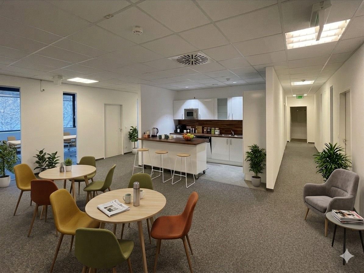 Barrierefreies und modern ausgestattetes Büro im Greenworx zu mieten - Mehr