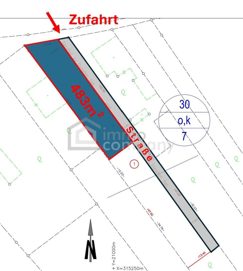 Sommeraktion! Grundstück Nr. 1 von 4 in Mannersdorf/Leithagebirge zu verkaufen - 483m² - Ansicht 3