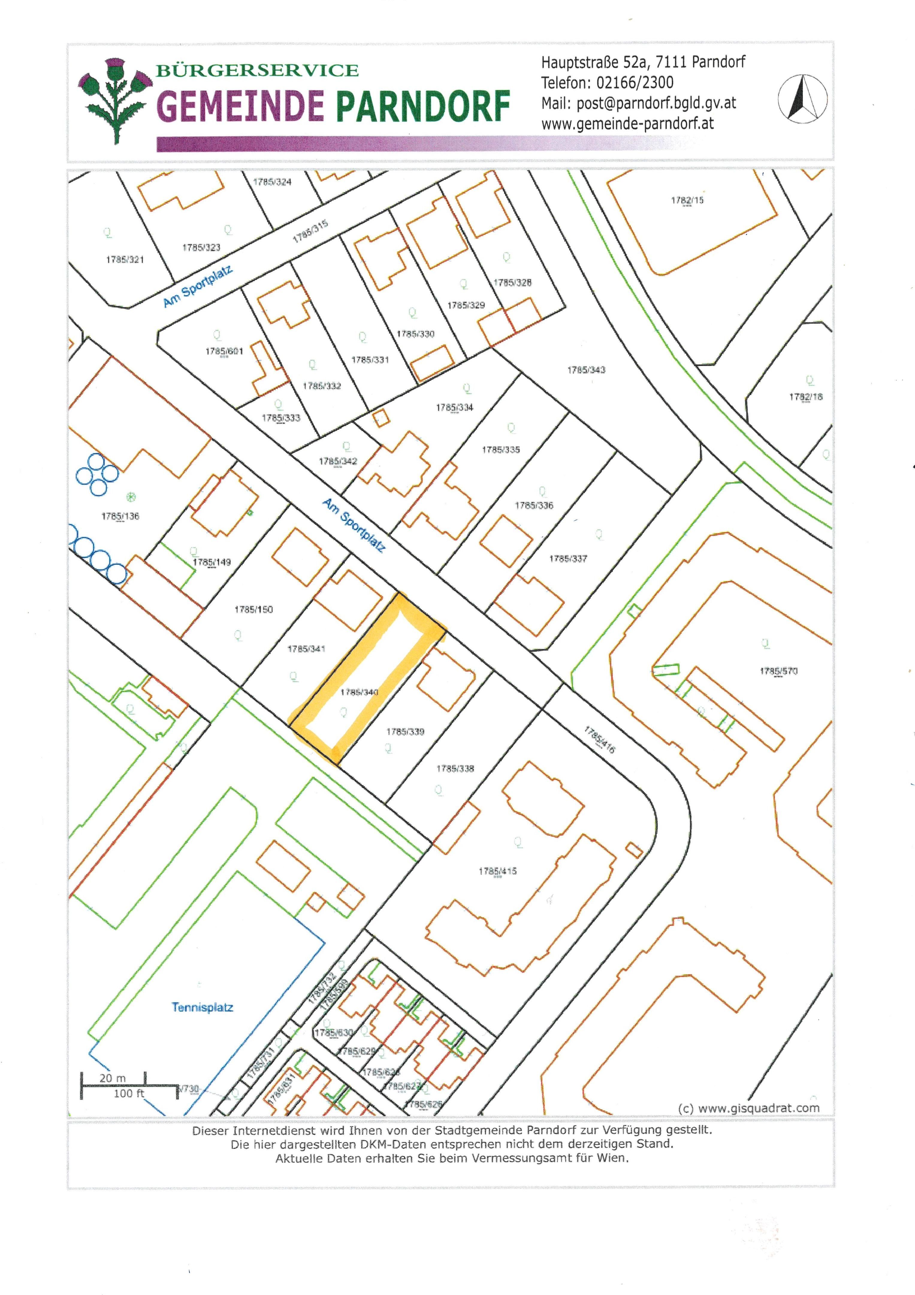 Attraktives Baugrundstück in Parndorf - 1123 qm für 398.000 € - provisionsfrei (Provisionsfrei) - Ansicht 5