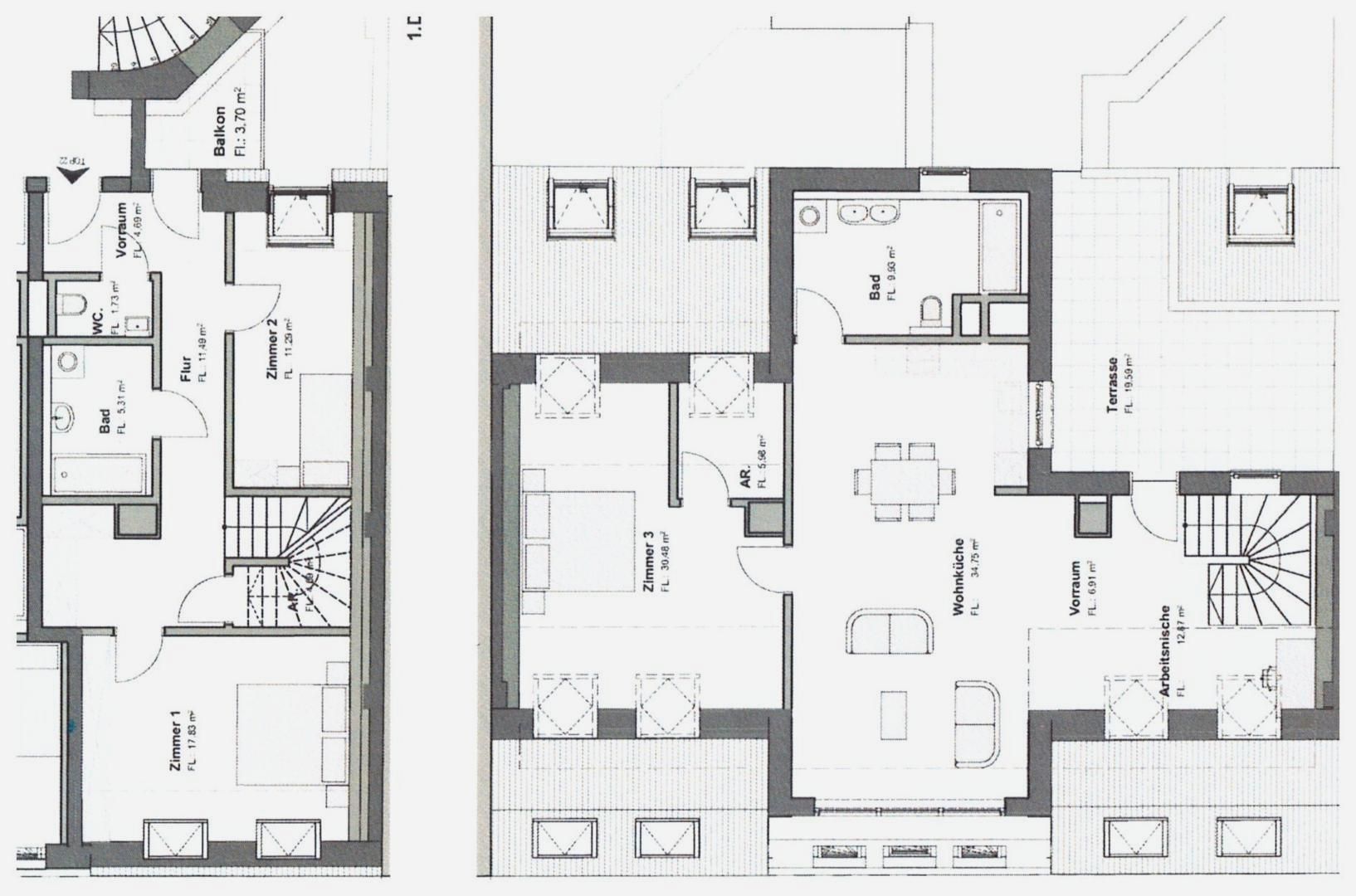 IN DEN STARTLÖCHERN - Neues Lebensgefühl - Edle Terrassenmaisonette in sehr begehrter Lage