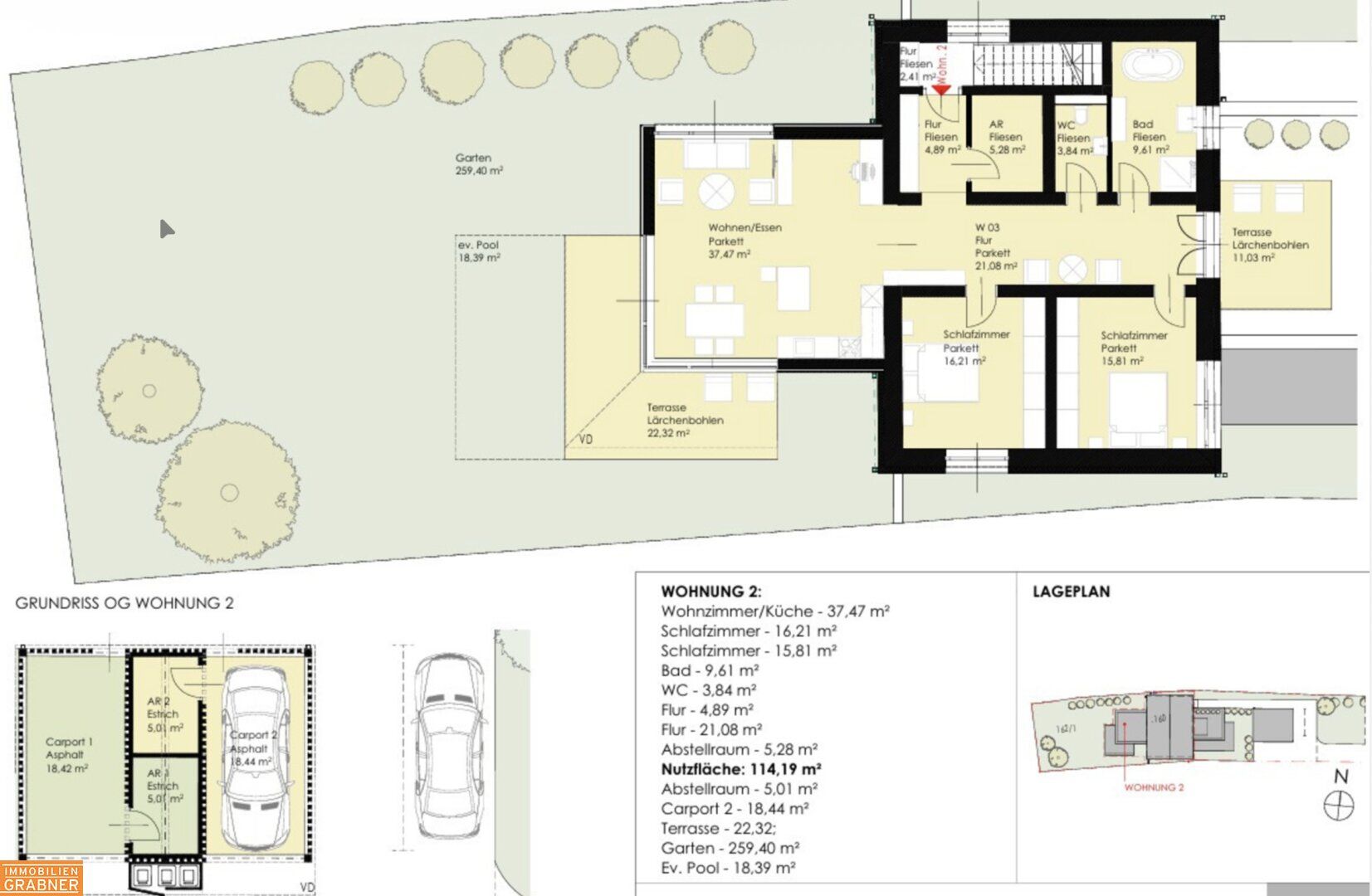 Wohnung – Pinsdorf, Moos, Katastralgemeinde Pinsdorf - Ansicht 3