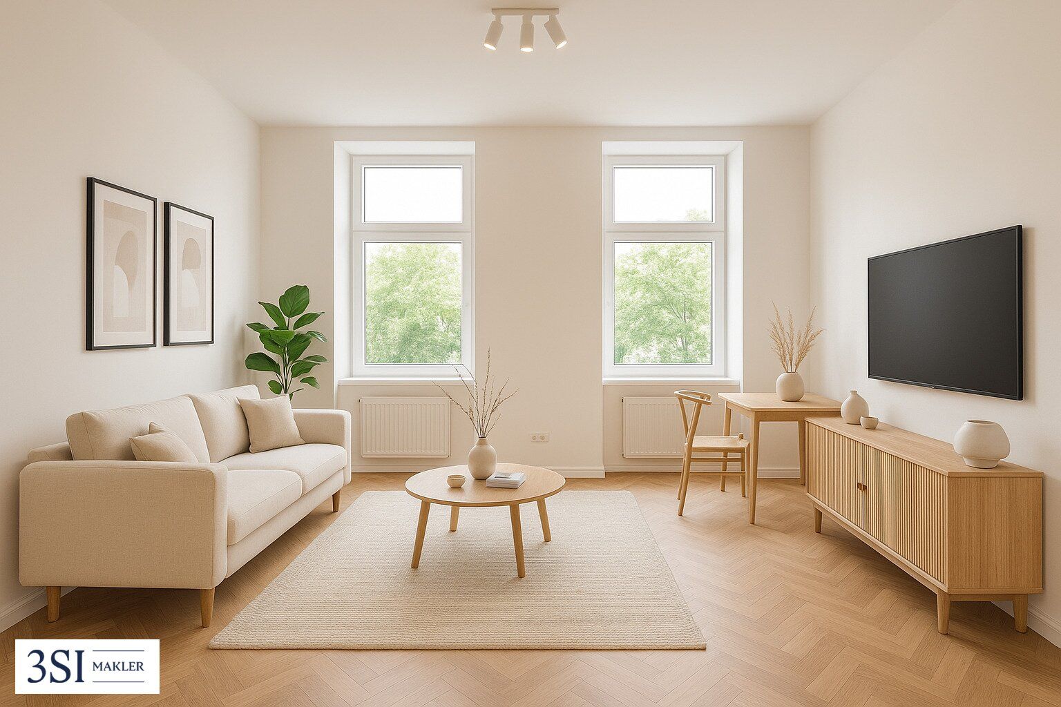 Erstbezug in ruhiger Grünlage - hochwertig sanierte 2-Zimmer Altbauwohnung am Laubepark
