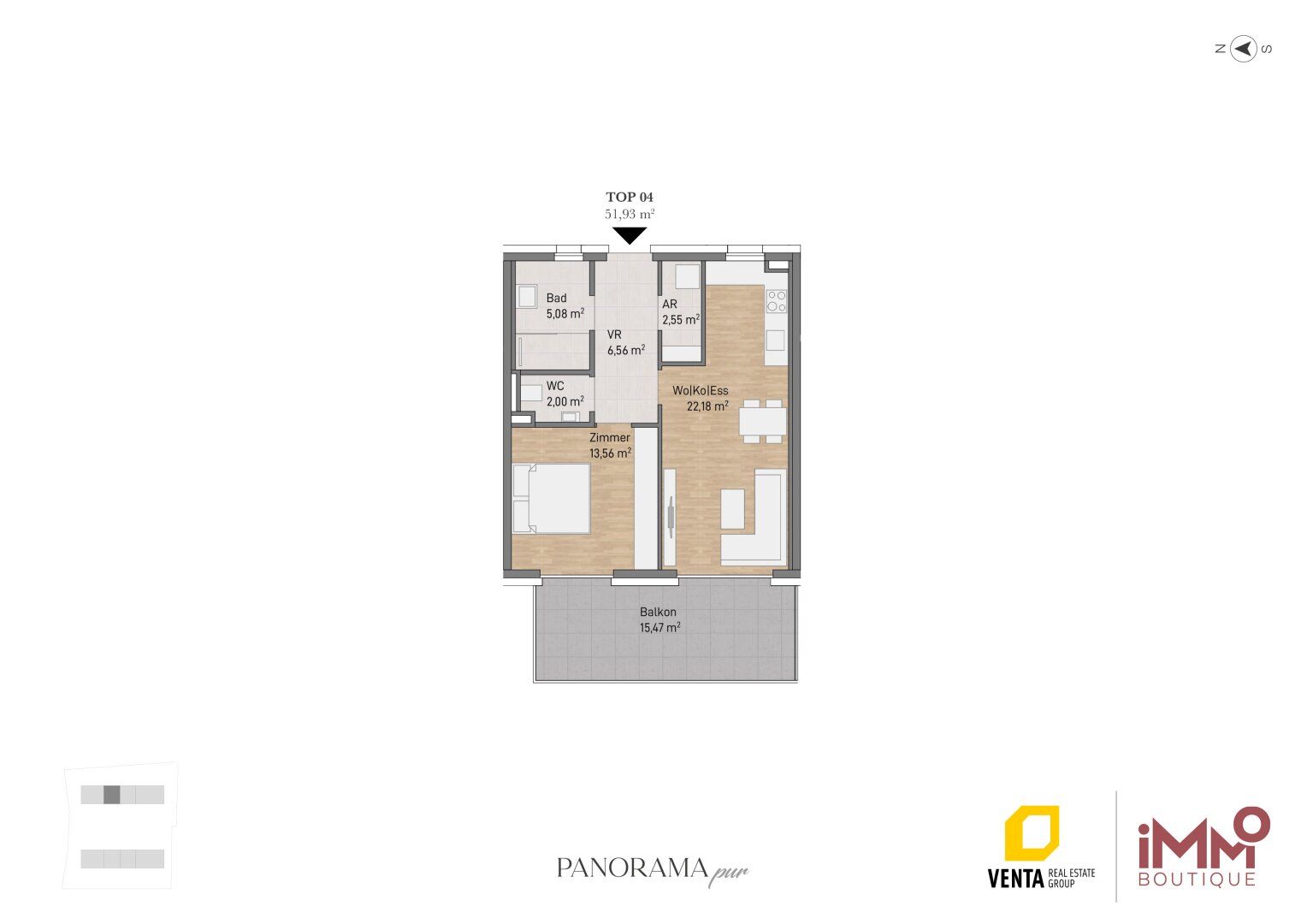 Panorama Pur - Exklusives Wohnen mit Weitblick über die Stadt Graz! -8,5% Baustartaktion! - Ansicht 5