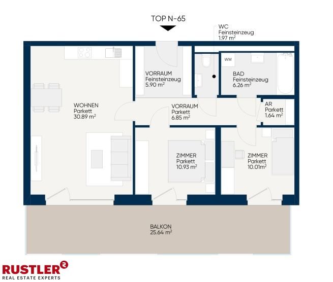 3-Zimmerwohnung | hell | freundlich | mit großem Balkon!