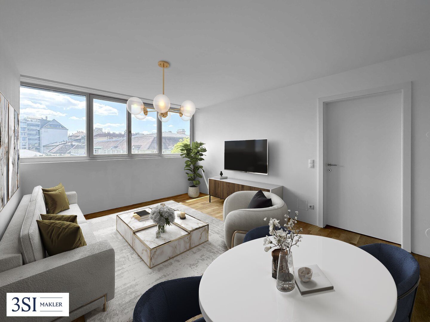 Traumhafte 2-Zimmer-Dachgeschosswohnung mit Blick ins Grüne