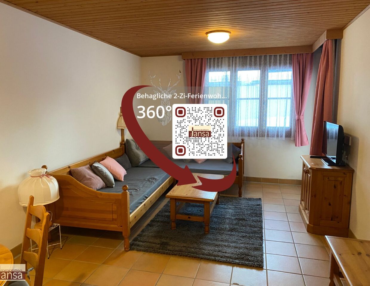 Skifahrer und Naturfans aufgepasst! In unmittelbarer Pistennähe - behagliches 2-Zi-Apartmen mit Garten und überdachter S/W-Terrasse