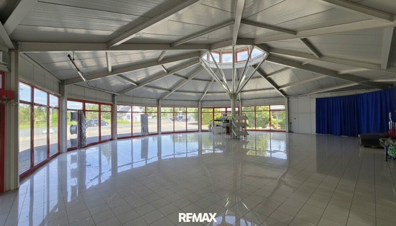 Flexible Gewerbefläche in Spielfeld - 330 m² Halle, 700 m² Freifläche, teilbar und bestens sichtbar - Ansicht 4