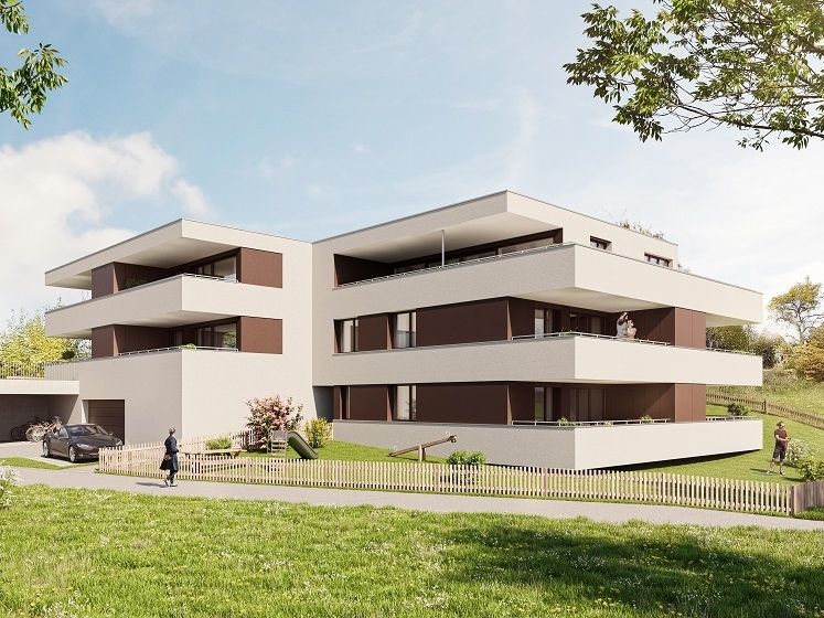 Neubau: Hochwertige 3 Zi Wohnung in grüner Lage
