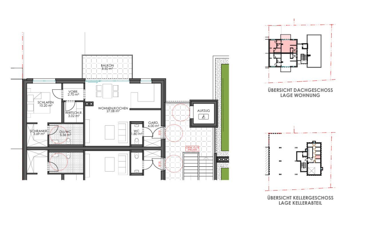 Top 5: Moderne 2-Zimmer Dachgeschosswohnung - Ideal für Anleger - Vista 4
