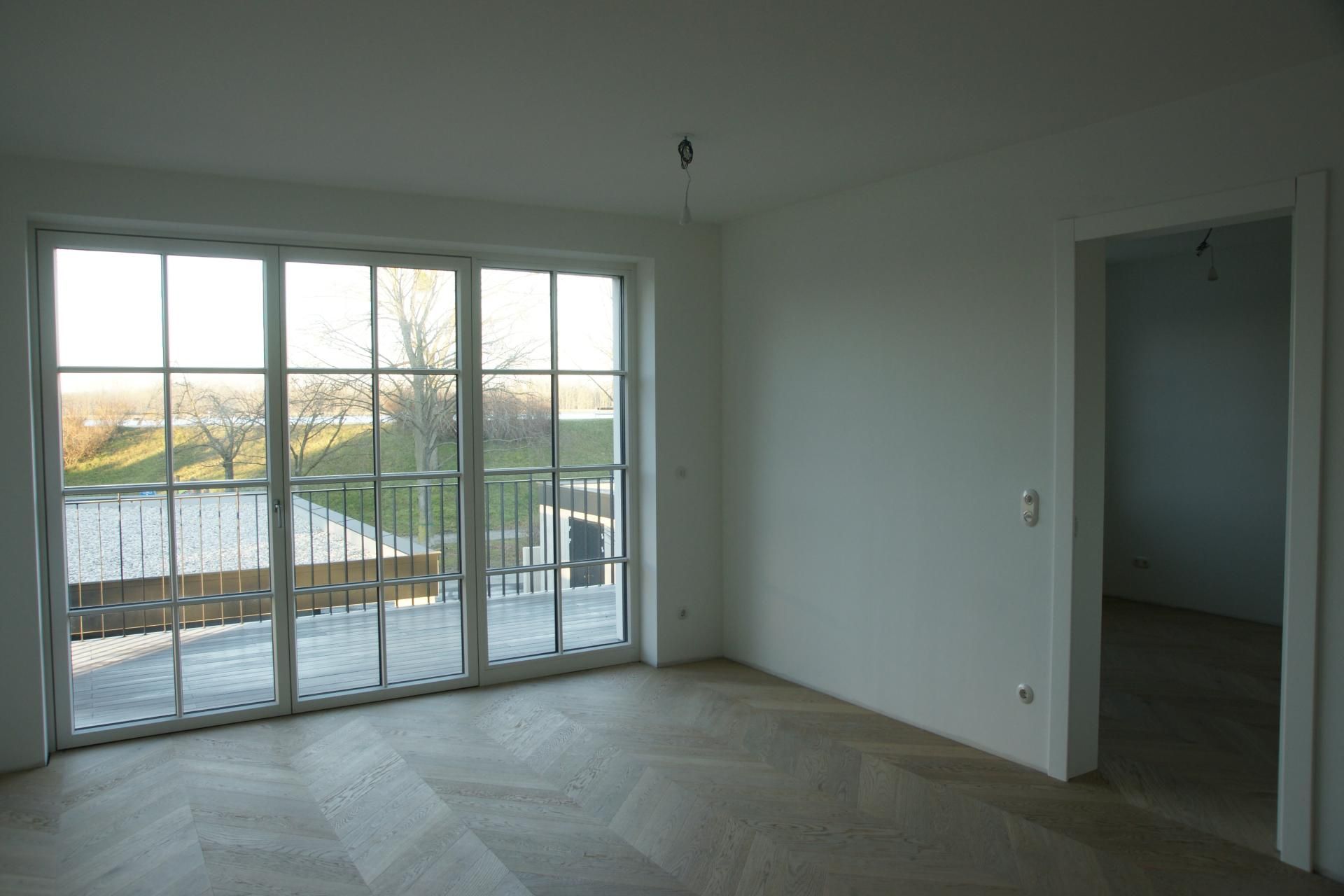 PRESTIGEWOHNUNG MIT BALKON IM ZENTRUM UND AN DER DONAULÄNDE IN LANGENLEBARN IM ERSTBEZUG INKL. HEIZKOSTEN