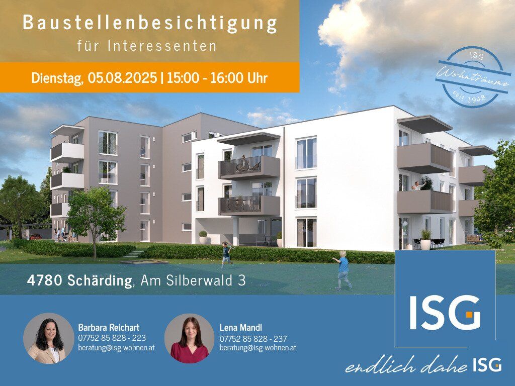 NEUBAU! 2-Zimmer-Mietkauf-Wohnung Top 17 im 2. OG in Schärding (Eigenmittel erforderlich)
