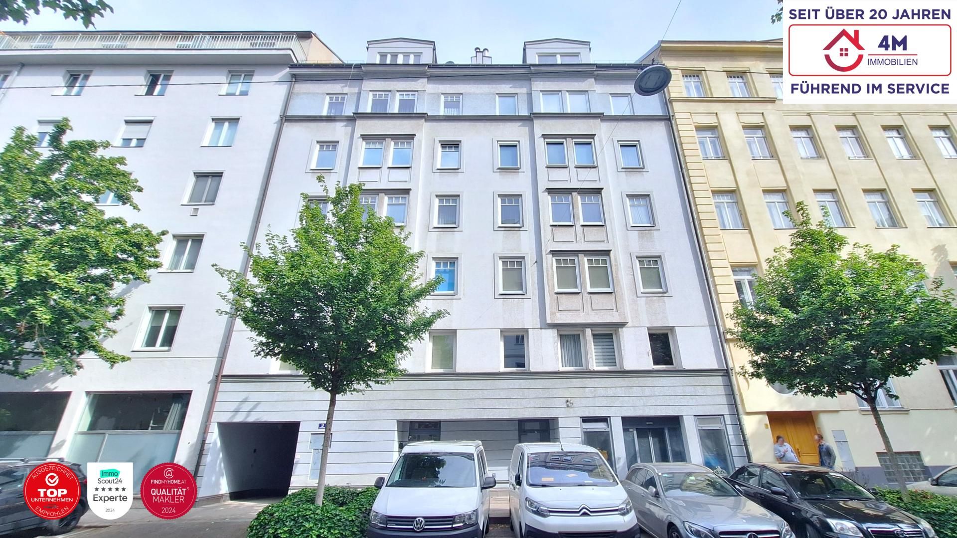    Dachgeschoss-Traum mit Flair ! 2 Zimmer-Wohnung mit 2 Terrassen im 2. Bezirk   