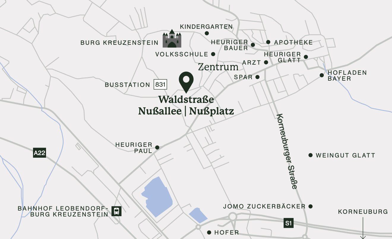 Baugrundstück in absoluter Bestlage von LEOBENDORF - BURG KREUZENSTEIN - Ansicht 5