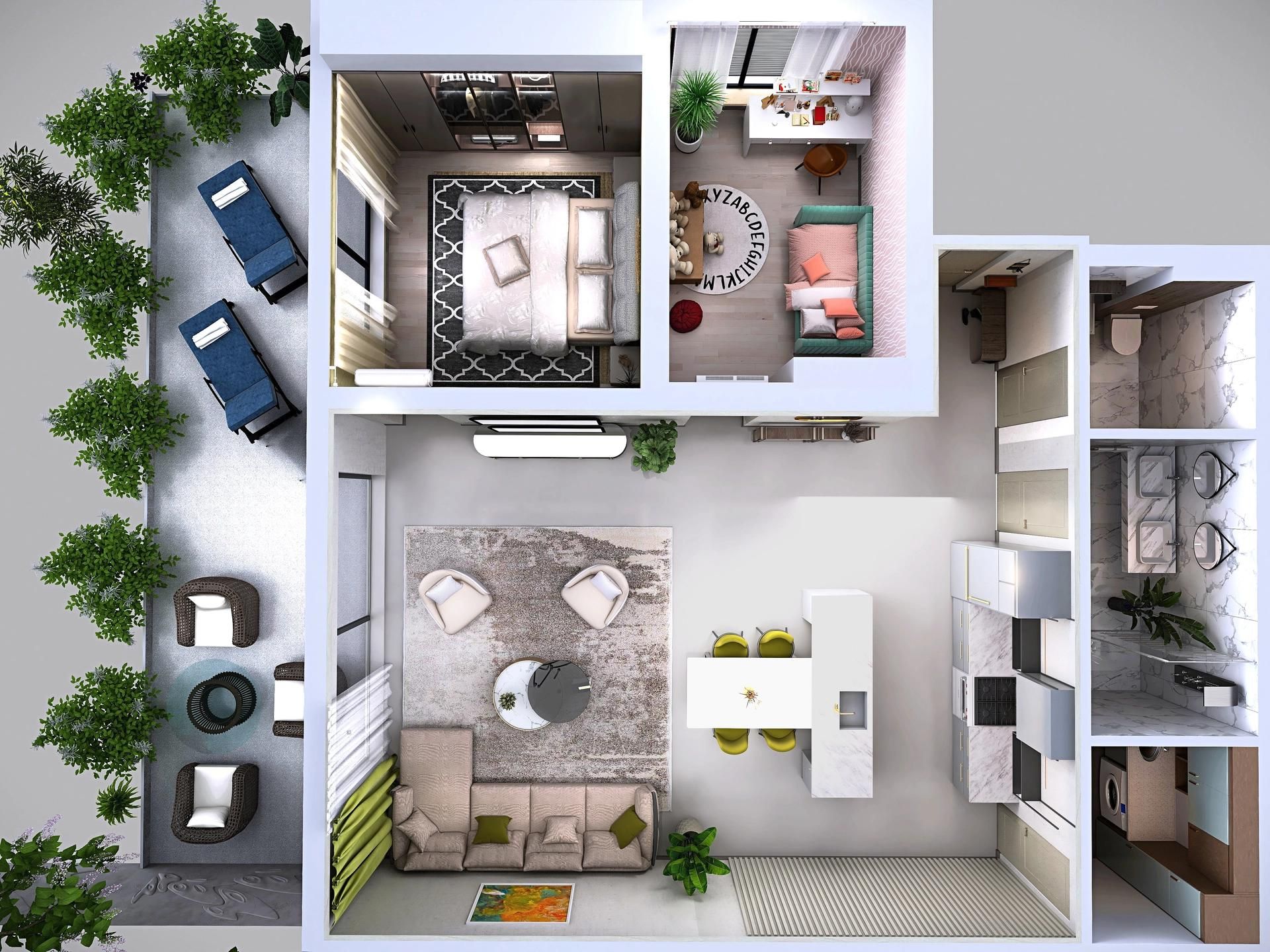 3-Zimmer-Wohnung 